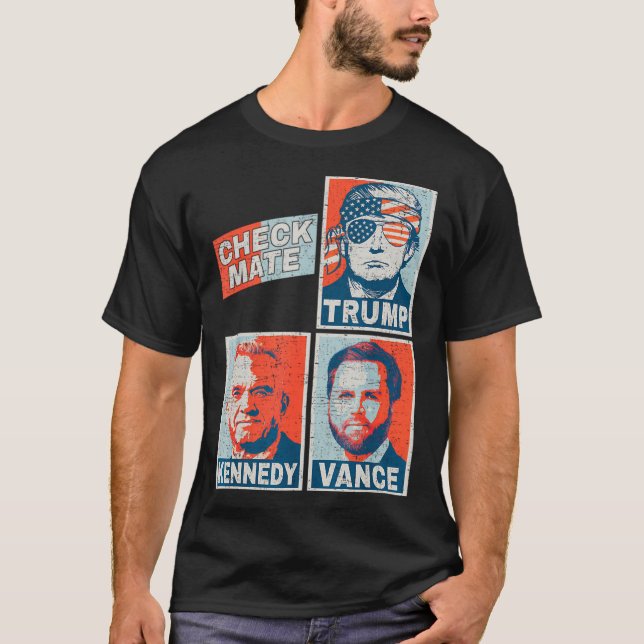 T-shirt Checkmate Trump Vance Kennedy (Devant)