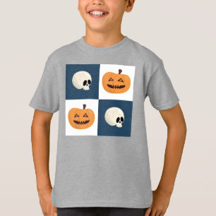 T-shirt Checks de Skulls et Pumkins