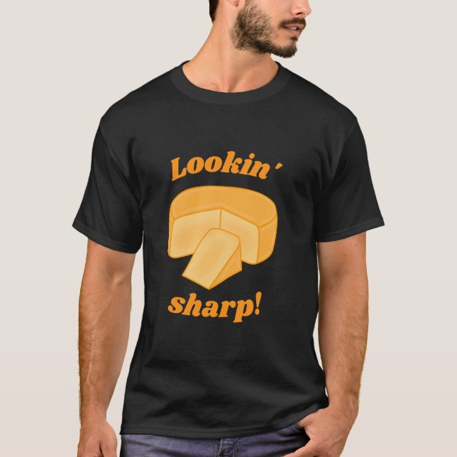 T-shirt Cheddar croquant Fromage Fromage Funny Pun Che (Devant)