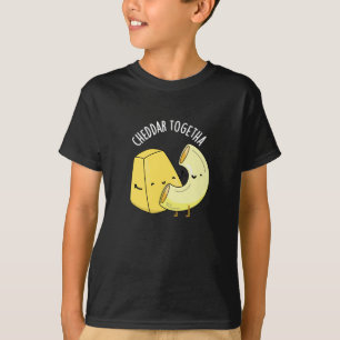 T-shirt Cheddar Ensemble Blague Nourriture Drôle Fond Somb