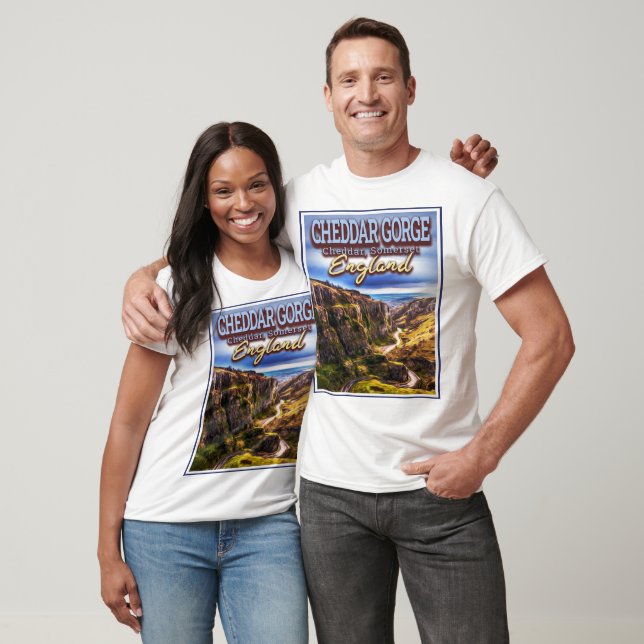 T-SHIRT CHEDDAR GORGE - CHEDDAR SOMERSET ANGLETERRE ROYAUM (Unisexe)