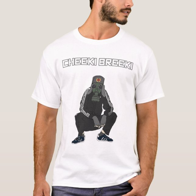 T-shirt Cheeki Breeki - Gopnik Style slav Amusant Gamer St (Devant)