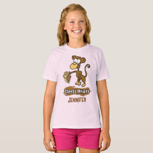 T-shirt Cheeky Monkey Design a Monkey Enjoyeux gâteau