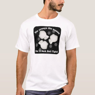 T-shirt Cheeky Sock Ball Combattez Slogan De Snowball Inté