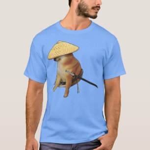 T-shirt Cheems Samurai Epic Mème Iconique Shiba Inu Doge B