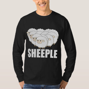T-shirt Cheeple Question Rien Ne Reste Terrifié - Sheep