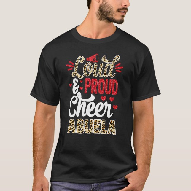 T-shirt Cheer Abuela Plus Grand Empreinte de léopard De Ve (Devant)
