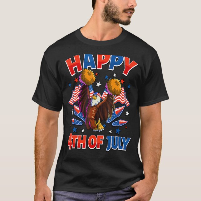 T-shirt Cheer American Eagle 4 juillet filles Ameri (Devant)
