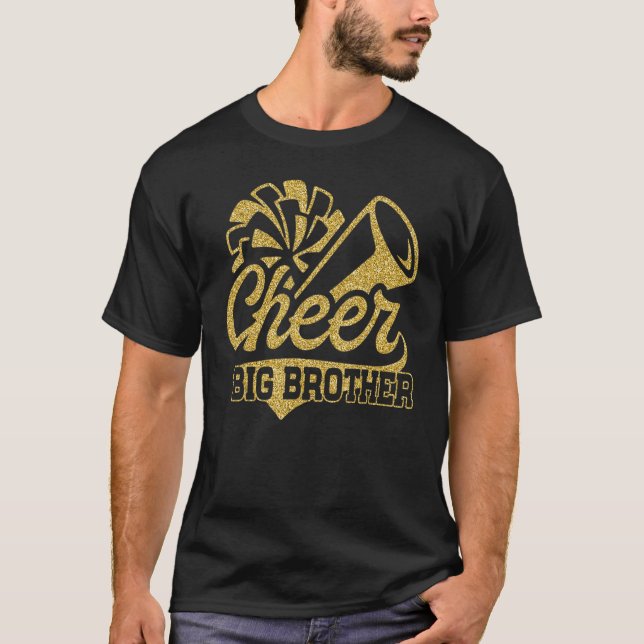 T-shirt Cheer Big Brother le plus grand Pom-pom girl de ve (Devant)