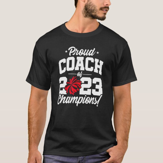 T-shirt Cheer Coach Champions 2023 École Cheerled C (Devant)