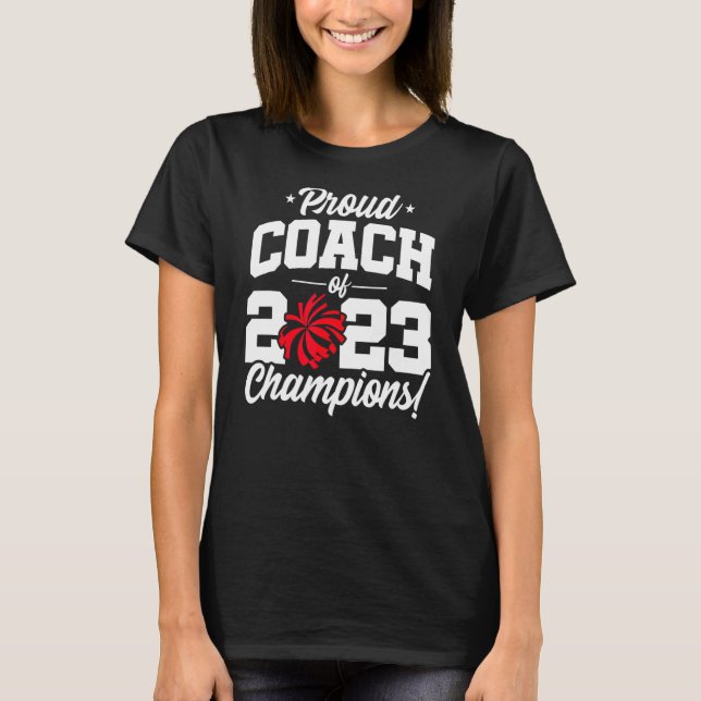 T-shirt Cheer Coach Champions 2023 École Cheerled C (Devant)