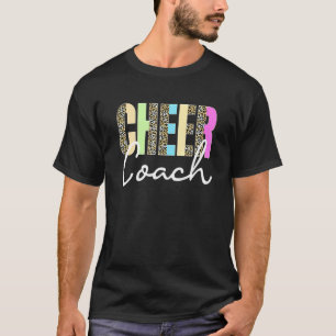 T-shirt Cheer Coach Leopard Cheerled Cute Cheer Coach