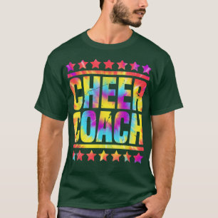 T-shirt Cheer Coach Tie Dye Drôle Design mignon Cheer Coac