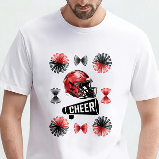 T-shirt Cheer Coquette Bow Football Américain Automne