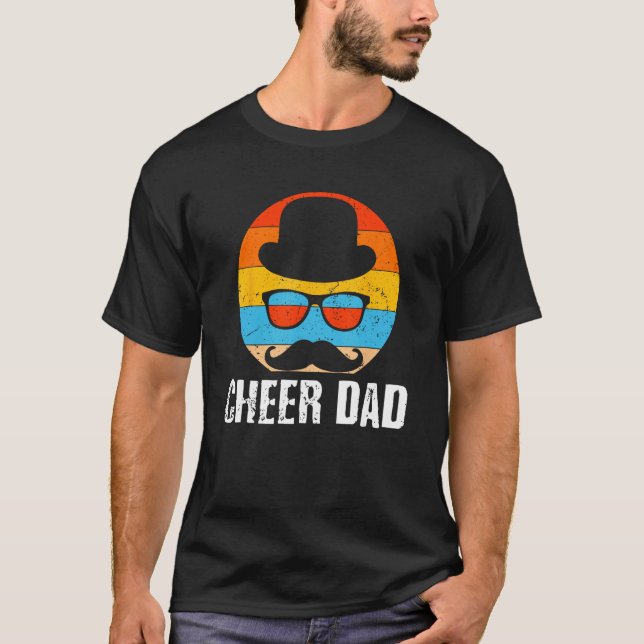 T-shirt Cheer Dad Fathers Day Cheerleading Parents Cheerle (Devant)