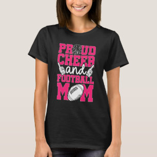 T-shirt Cheer et Football Maman Cheer Maman des deux Footb