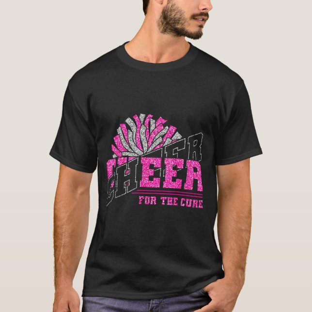 T-shirt Cheer For The Breast Cancer Awareness Cheer Mom Ma (Devant)