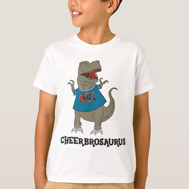 T-shirt Cheer Frère Dinosaur Garçons (Devant)