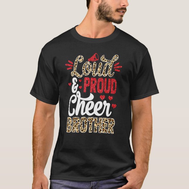 T-shirt Cheer Frère Plus Grand Empreinte de léopard Ventil (Devant)