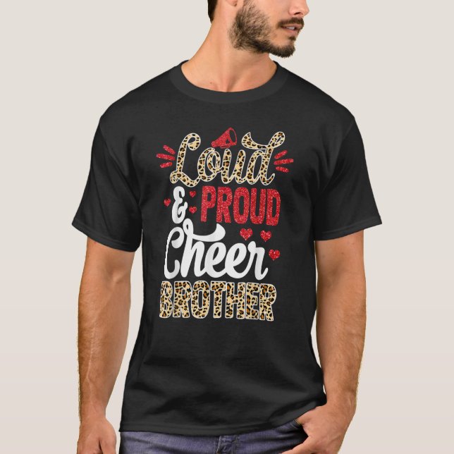 T-shirt Cheer Frère Plus Grand Empreinte de léopard Ventil (Devant)