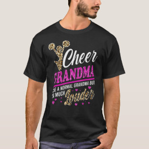 T-shirt Cheer Grand-Mère Plus Grand Empreinte de léopard V