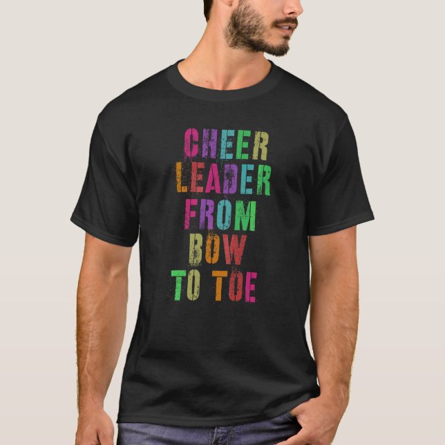 T-shirt Cheer Leader De Bow À Toe Équipe Cheerleader (Devant)