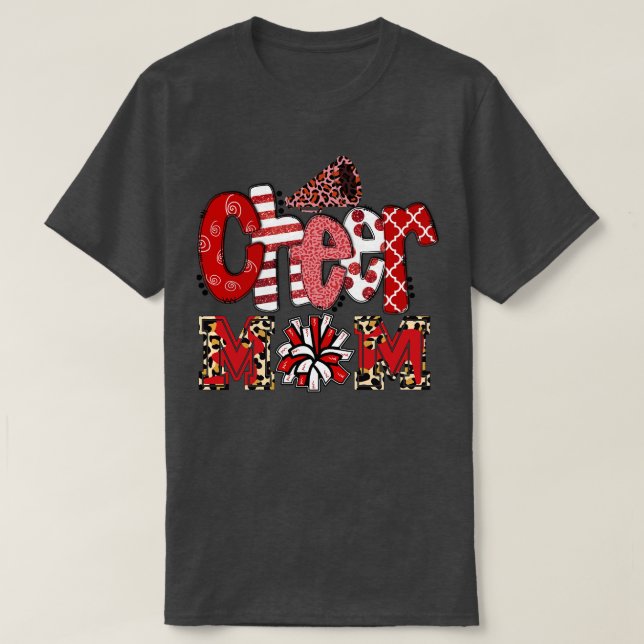 T-shirt Cheer Maman Cheerled Maman (9) (Design devant)