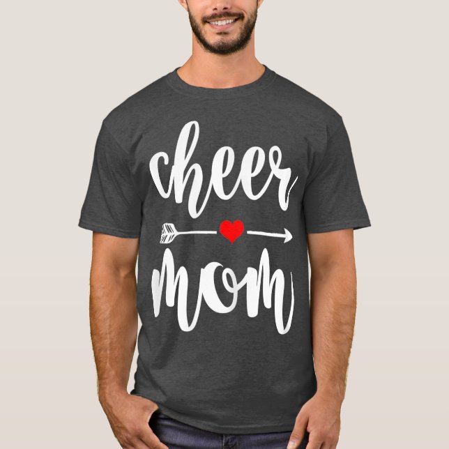 T-shirt Cheer Maman Grand Mère Pom-pom girl Cadeau (Devant)