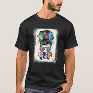 T-shirt Cheer Maman Messy Bun Cheveux Lunettes de soleil T