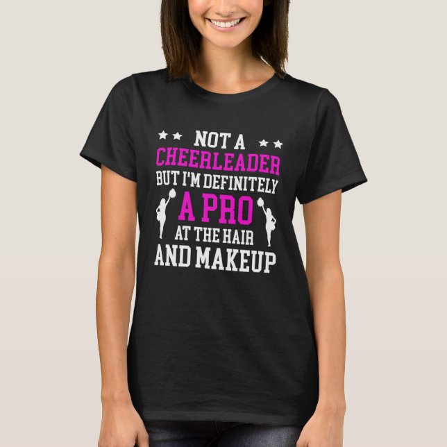T-shirt Cheer Mom Cheerleading Cheerleader Definitely Pro  (Devant)