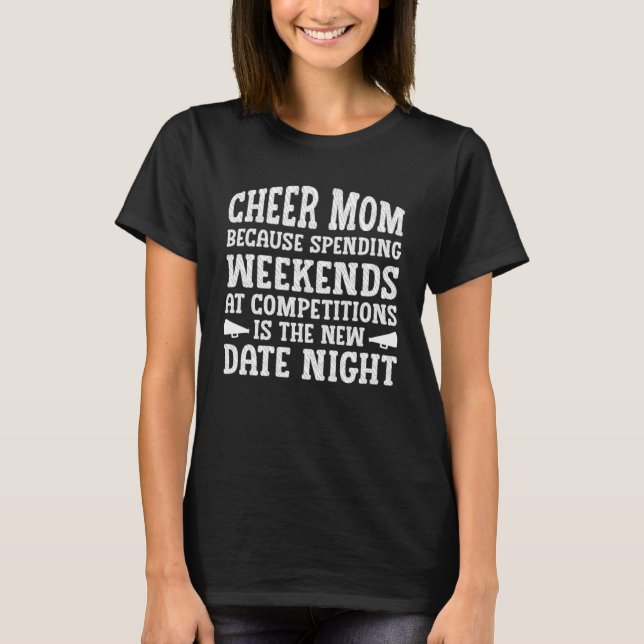 T-shirt Cheer Mom Cheerleading Weekends Competitions New D (Devant)