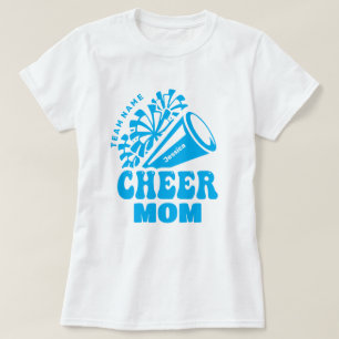 T-shirt Cheer Mom with Custom Team Name & Kid's Name