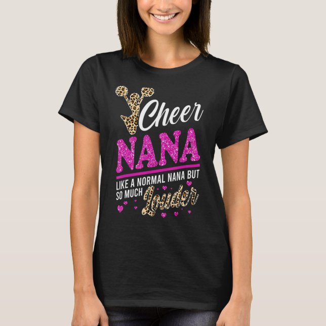 T-shirt Cheer Nana Plus Grand Empreinte de léopard Ventila (Devant)