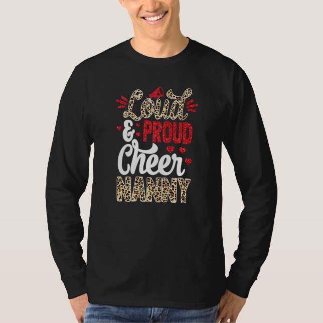 T-shirt Cheer Nanny Plus Grand Empreinte de léopard De Ven (Devant)