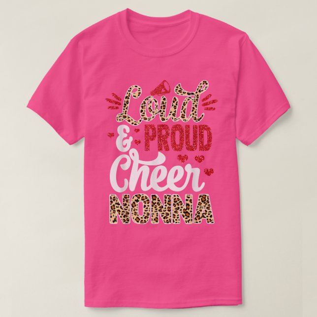 T-shirt Cheer Nonna Plus Grand Empreinte de léopard Ventil (Design devant)