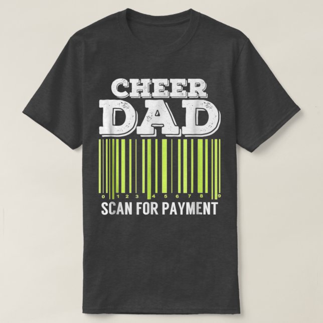 T-shirt Cheer Papa Recherche Le Paiement Pom-pom girl Drôl (Design devant)