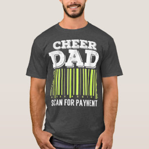 T-shirt Cheer Papa Recherche Le Paiement Pom-pom girl Drôl
