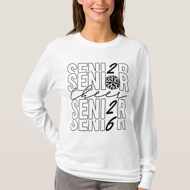T-shirt Cheer Senior 2026 Femmes LS (Devant)