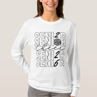 T-shirt Cheer Senior 2026 Women LS
