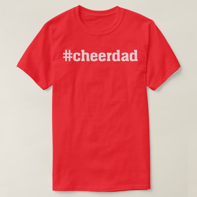 T-shirt cheerdad Hashtag Cheval Papa Fier Père (Design devant)