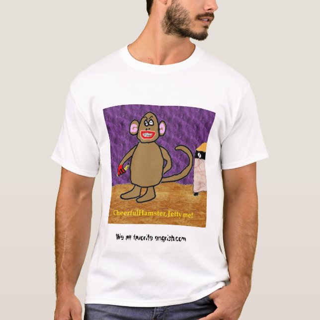 T-shirt CheerfulHamster, jetée je ! (Devant)