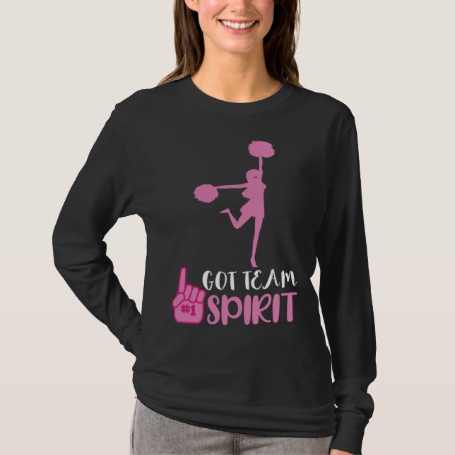 T-shirt Cheerleader Got Team Spirit Cheer Squad Team Girl  (Devant)