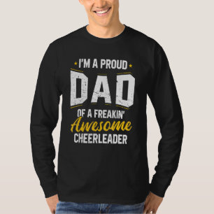 T-shirt Cheerleader Graphic Cheerled Papa De Pom-pom girl