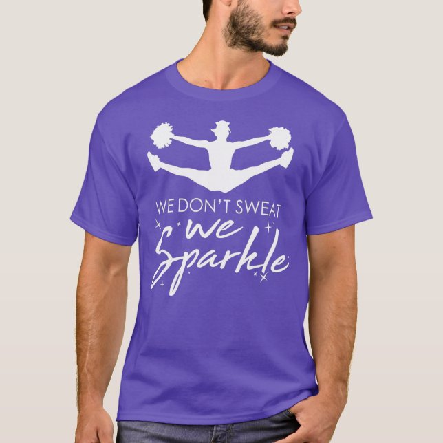 T-shirt Cheerleader Nous Ne Suivent Pas Nous Sparkle Squad (Devant)
