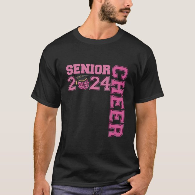 T-shirt Cheerleader Senior 2024 Cheer Senior Class Of 2024 (Devant)