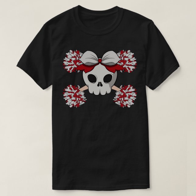 T-shirt Cheerleaders équipage Jolly drapeau pirate sans lé (Design devant)