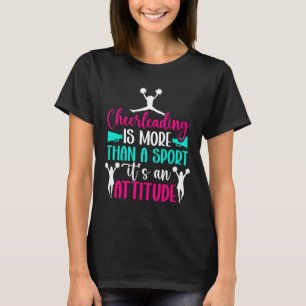 T-shirt Cheerleading C'est Une Attitude Cheerleader Cheer