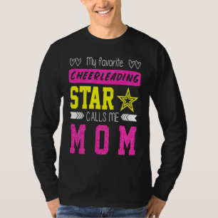 T-shirt Cheerleading Ma pom-pom girl préférée m'appelle