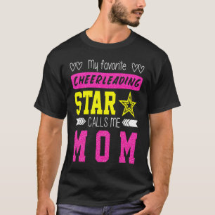 T-shirt Cheerleading Ma pom-pom girl préférée m'appelle