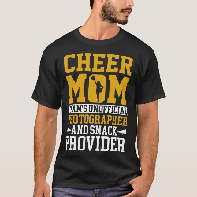 T-shirt Cheerleading Mom Unofficial Photographer Snack Pro (Devant)